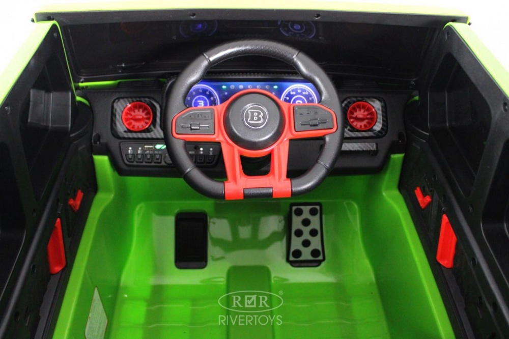 Детский электромобиль RiverToys Z777ZZ (зеленый) Полный привод - фото3