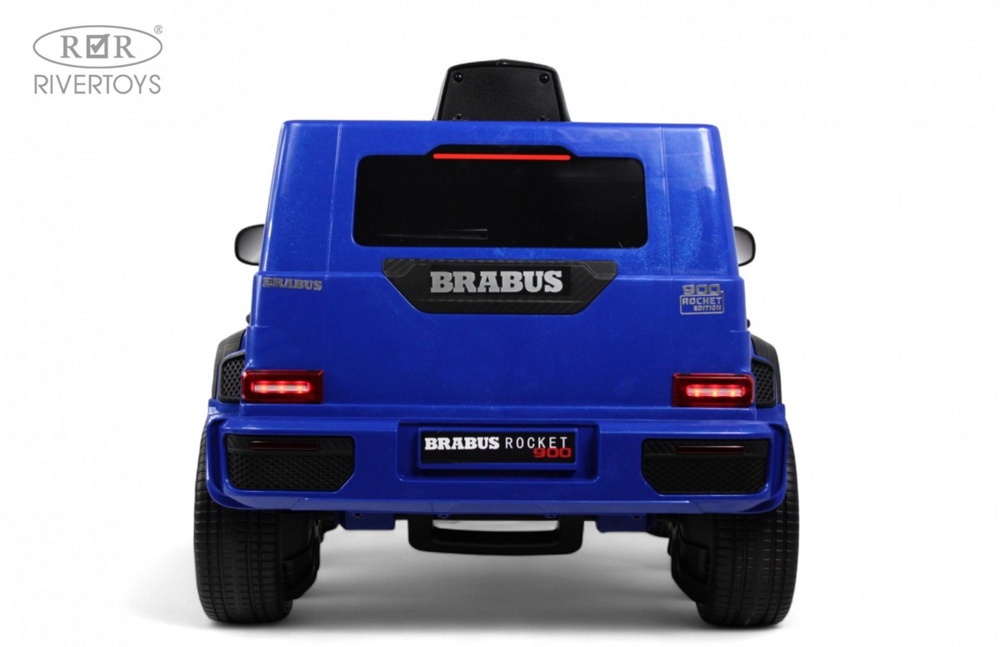 Детский электромобиль RiverToys Z999ZZ (синий) Полноприводный Mercedes Brabus - фото3