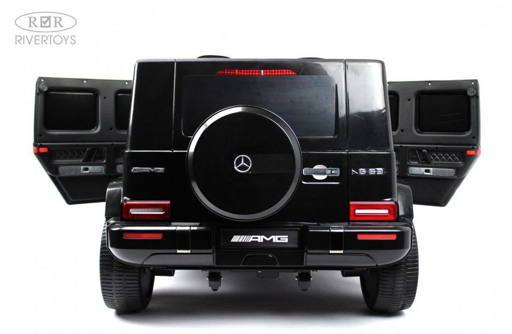Детский электромобиль RiverToys Mercedes-AMG G63 S307 (черный) Лицензия - фото4