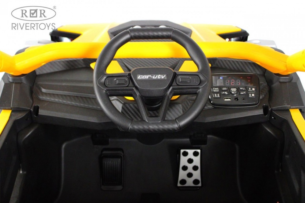 Детский электромобиль RiverToys Z707ZZ (желтый) - фото3