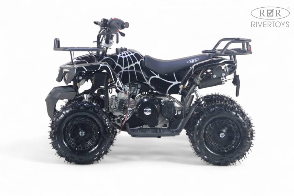 Детский квадроцикл RiverToys TIGER (черный spider) Бензиновый - фото5