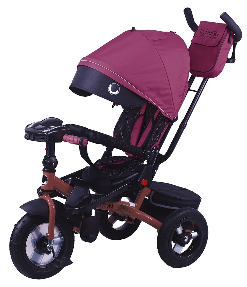 Детский велосипед Bubago Triton 2022 (Bluetooth, бордовый)