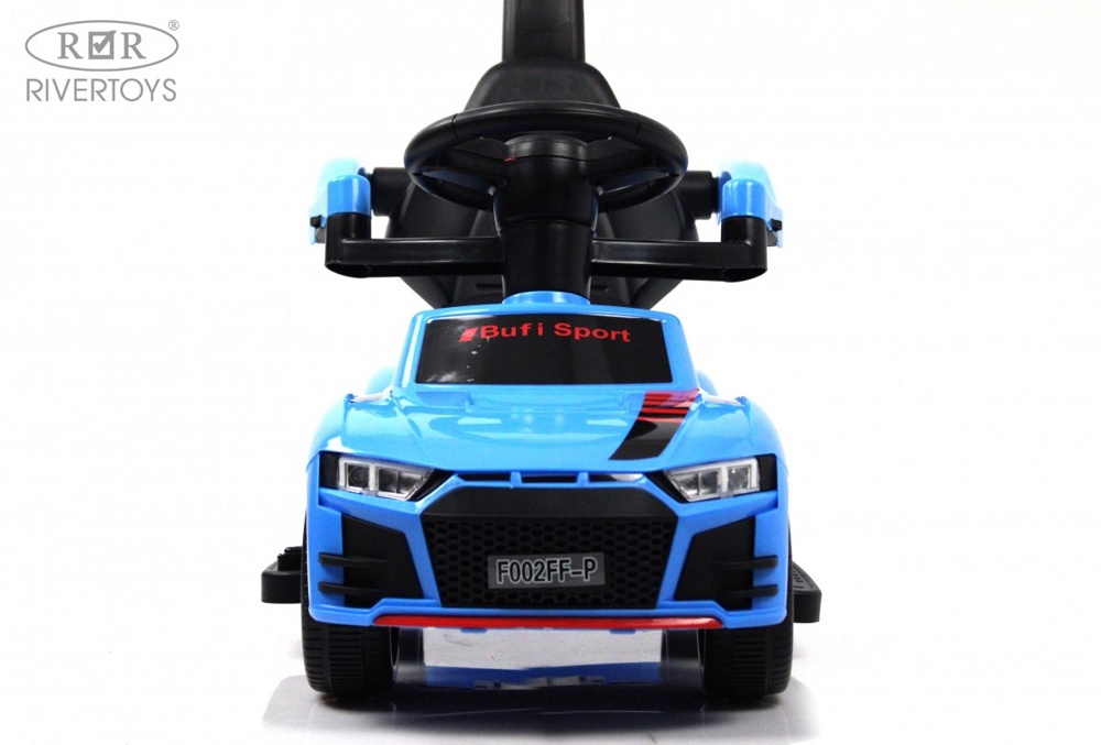 Детский толокар River Toys F002FF-P (синий) Audi - фото2