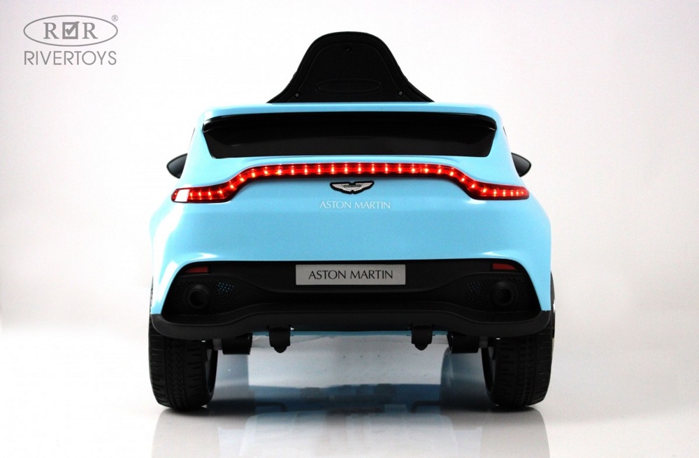 Детский электромобиль RiverToys Aston Martin P888PP (голубой) Лицензия - фото3