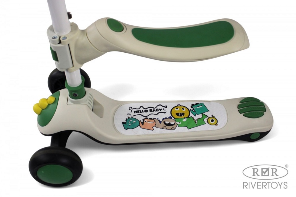 Детский самокат RiverToys HB-8002S (зеленый) Складной фото-5 Детский самокат RiverToys HB-8002S (зеленый) Складной фото-5