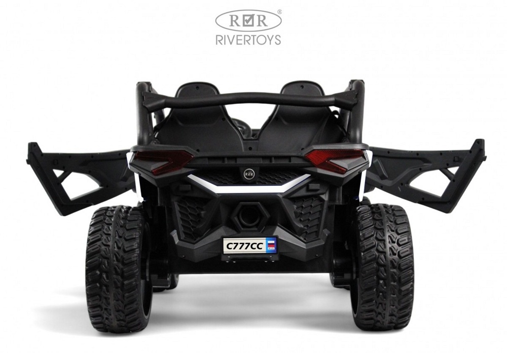 Детский электромобиль RiverToys C777CC (белый) Buggy Двухместный Полноприводный - фото4