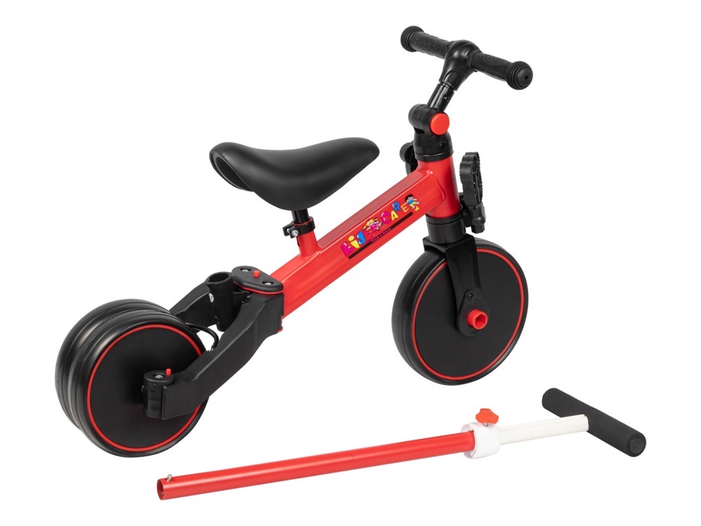 Беговел-велосипед Kid's Care с ручкой 003T (красный) - фото2