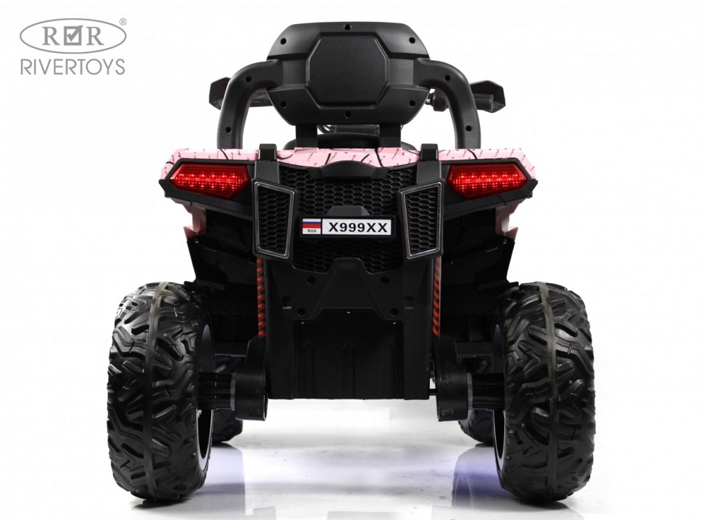 Детский электроквадроцикл RiverToys X999XX (розовый спайдер) 4WD Полноприводный - фото6