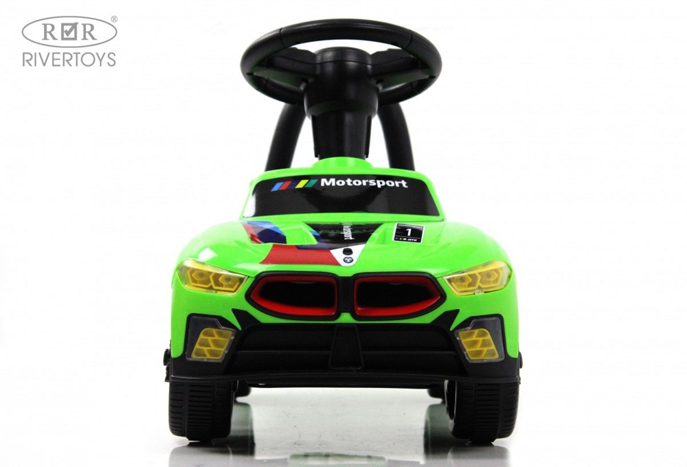 Детский толокар RiverToys F003FF (зеленый) BMW - фото6