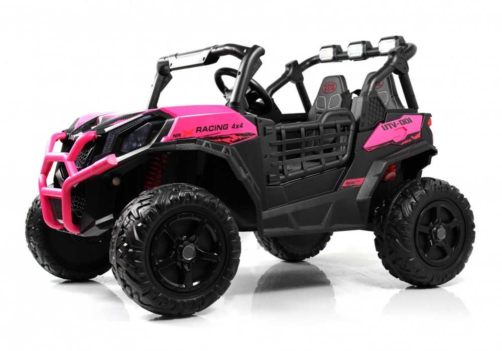 Детский электромобиль RiverToys K777KK 4WD (розовый) Buggy Полноприводный Двухместный