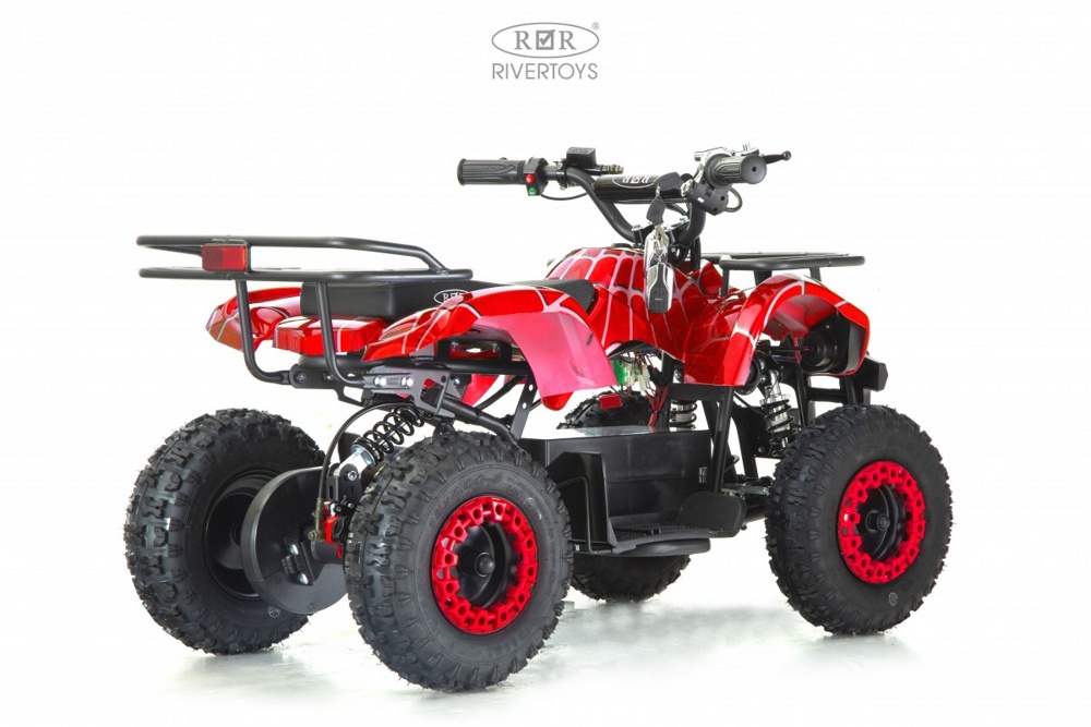 Детский электроквадроцикл RiverToys ANRI (красный Spider) скорость 20 км/ч, нагрузка до 65 кг. - фото5