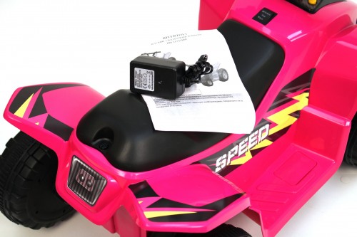 Детский электромобиль квадроцикл RiverToys H001HH (розовый) - фото6