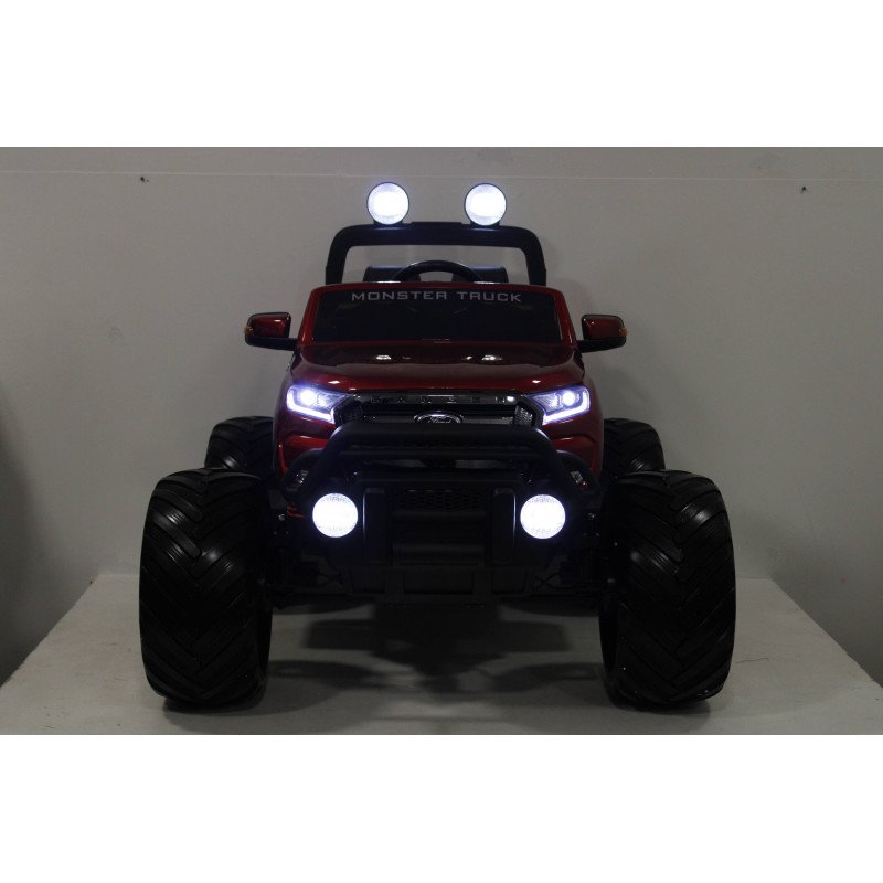 Детский электромобиль RiverToys Ford Ranger Monster Truck 4WD DK-MT550 (черный глянец) Лицензия - фото4