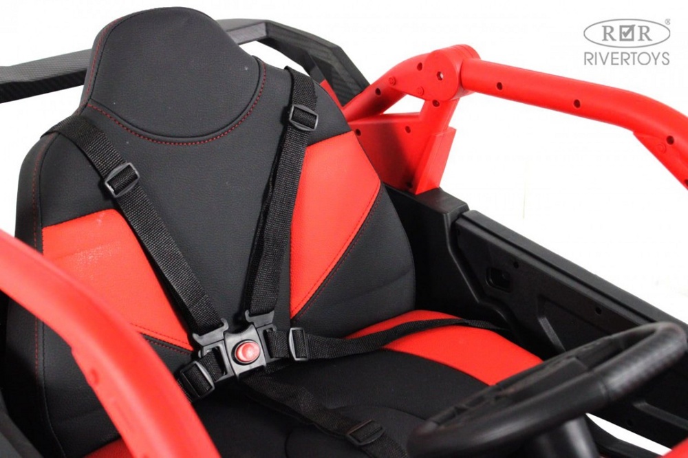 Детский электромобиль RiverToys Z707ZZ (красный) - фото4