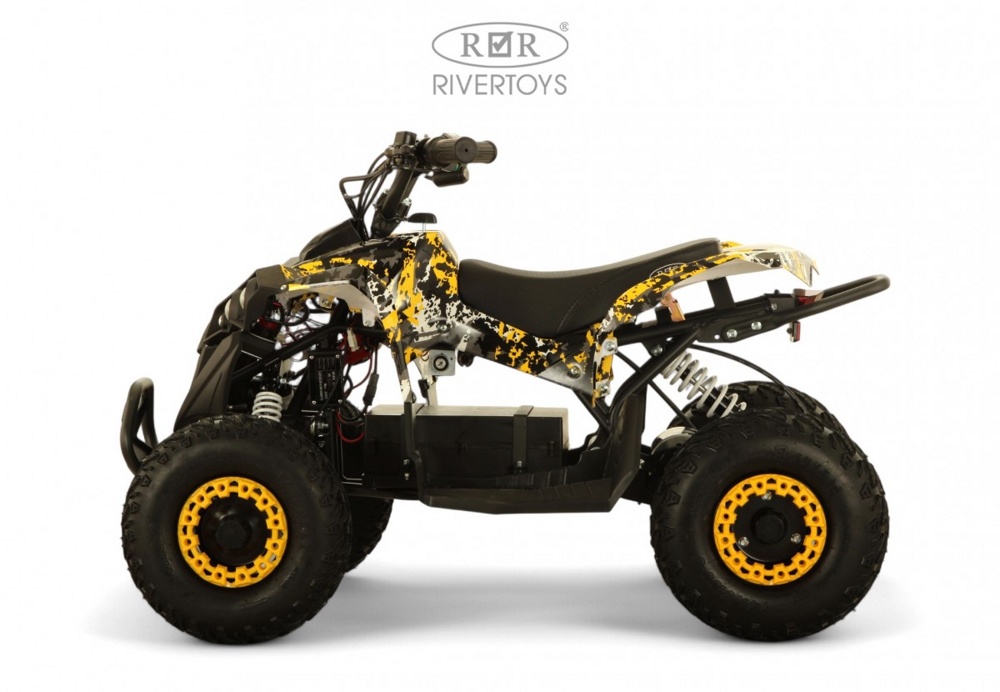 Детский электроквадроцикл RiverToys MARK (желтый Special) - фото5