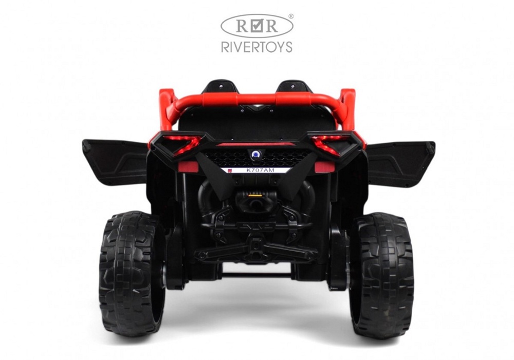 Детский электромобиль RiverToys K707AM (красный) - фото4
