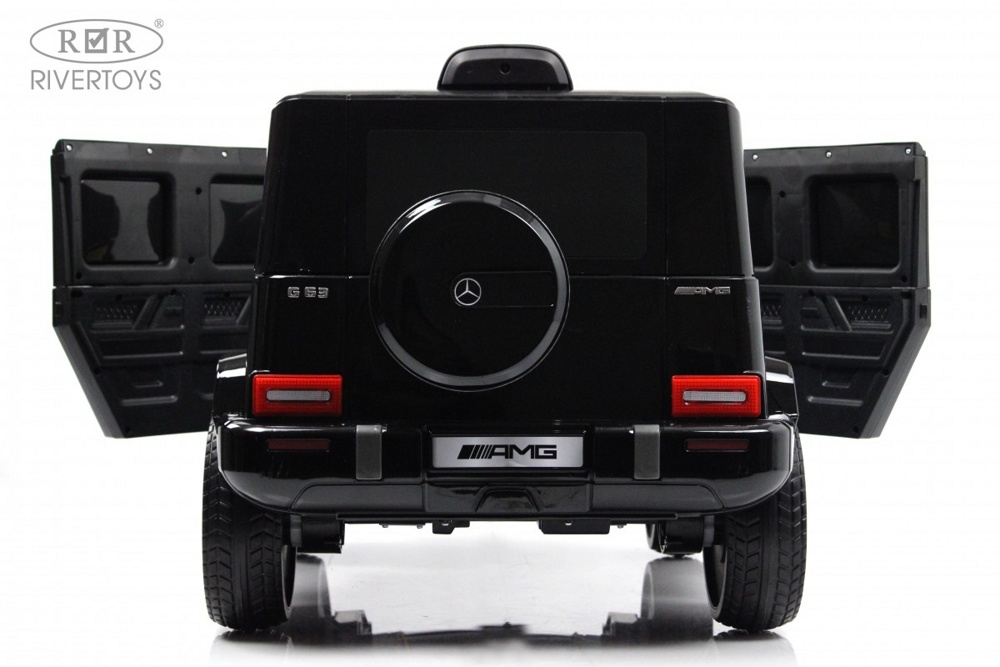 Детский электромобиль RiverToys Mercedes-AMG G63 4WD G333GG (черный) Полноприводный - фото3