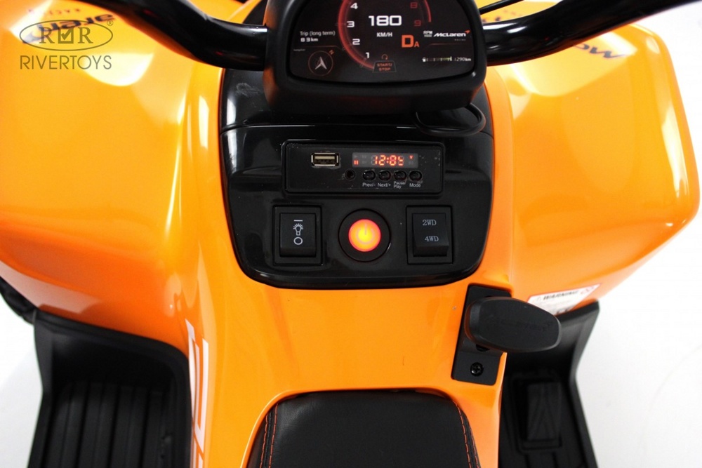 Детский электроквадроцикл RiverToys McLaren JL212 Арт. P111BP (оранжевый) - фото5