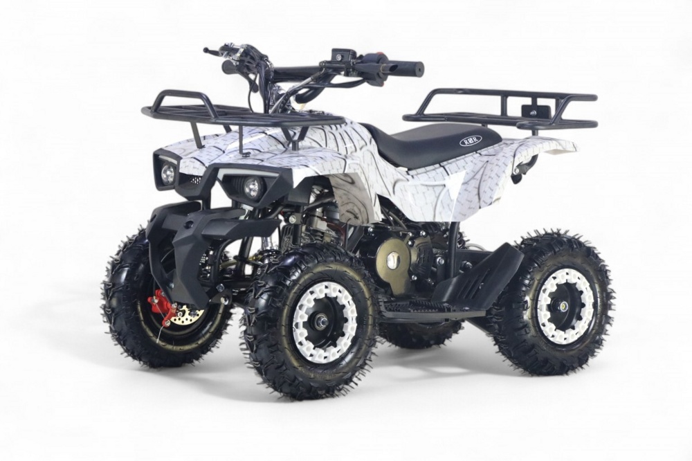 Детский квадроцикл RiverToys TIGER (белый спайдер) Бензиновый