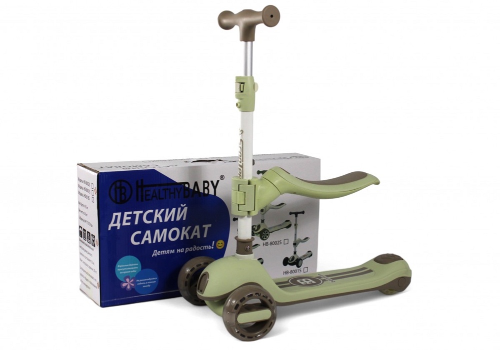 Детский самокат RiverToys HB-818S (зеленый) Детский самокат RiverToys HB-818S (зеленый)