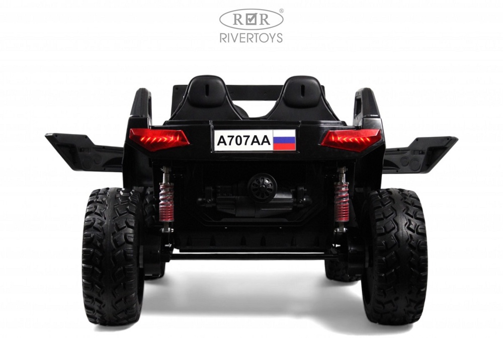 Детский электромобиль RiverToys A707AA LUX NEW 4WD (чёрный карбон) Двухместный Полноприводный фото-3 Детский электромобиль RiverToys A707AA LUX NEW 4WD (чёрный карбон) Двухместный Полноприводный фото-3