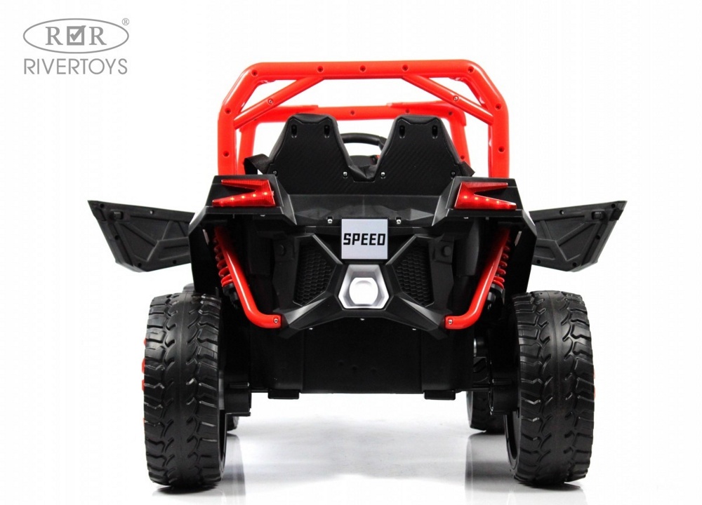 Детский электромобиль RiverToys F888FF 4WD (красный) - фото6