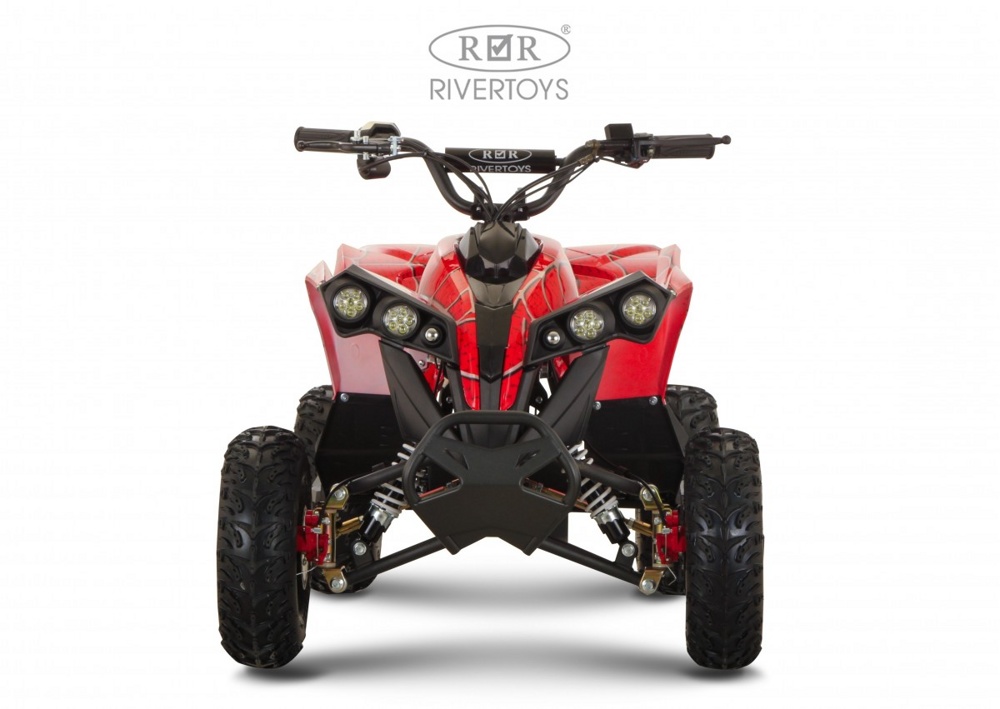 Детский электроквадроцикл RiverToys MARK (красный Spider) - фото5