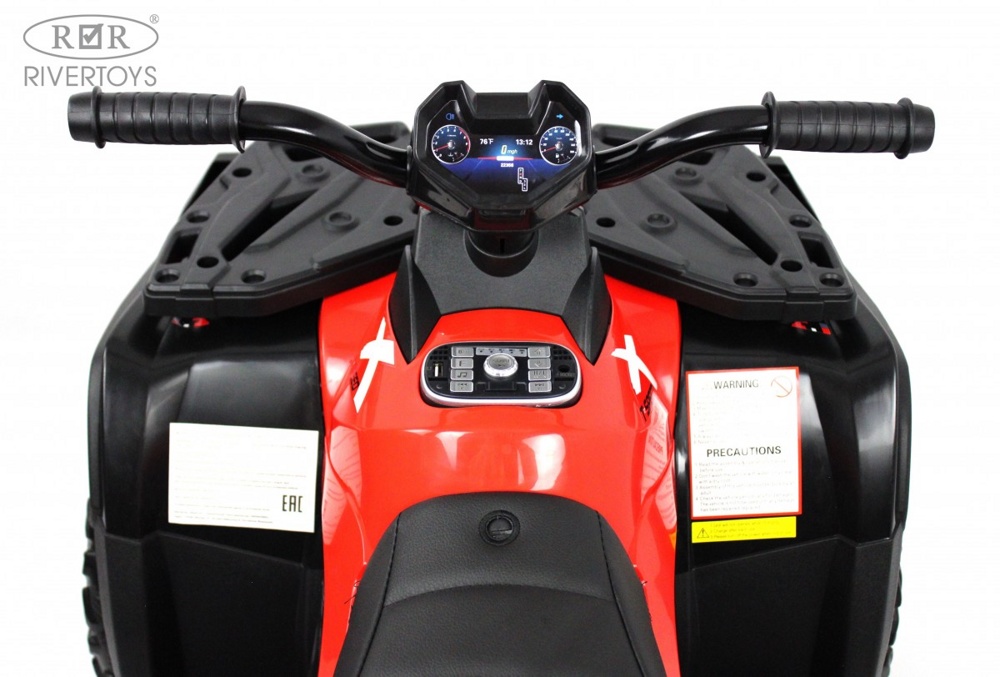 Детский электроквадроцикл RiverToys T001TT 4WD (красный) - фото4
