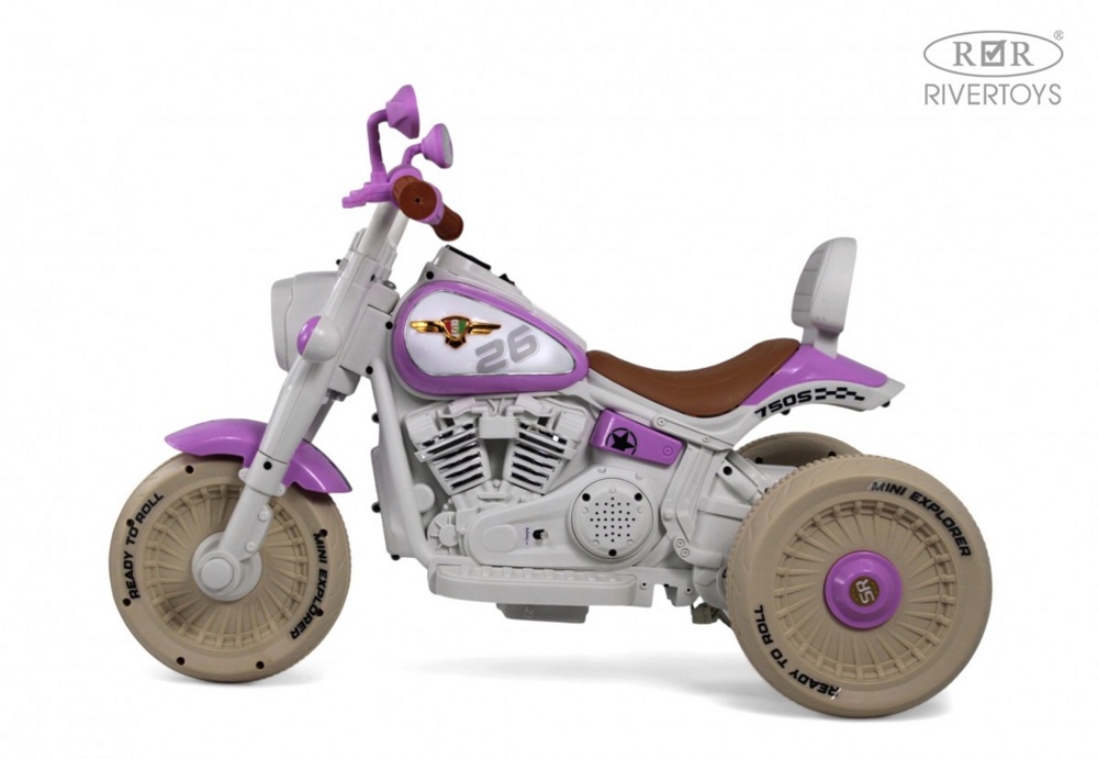 Детский электромобиль RiverToys G500GG-A (фиолетовый) - фото2