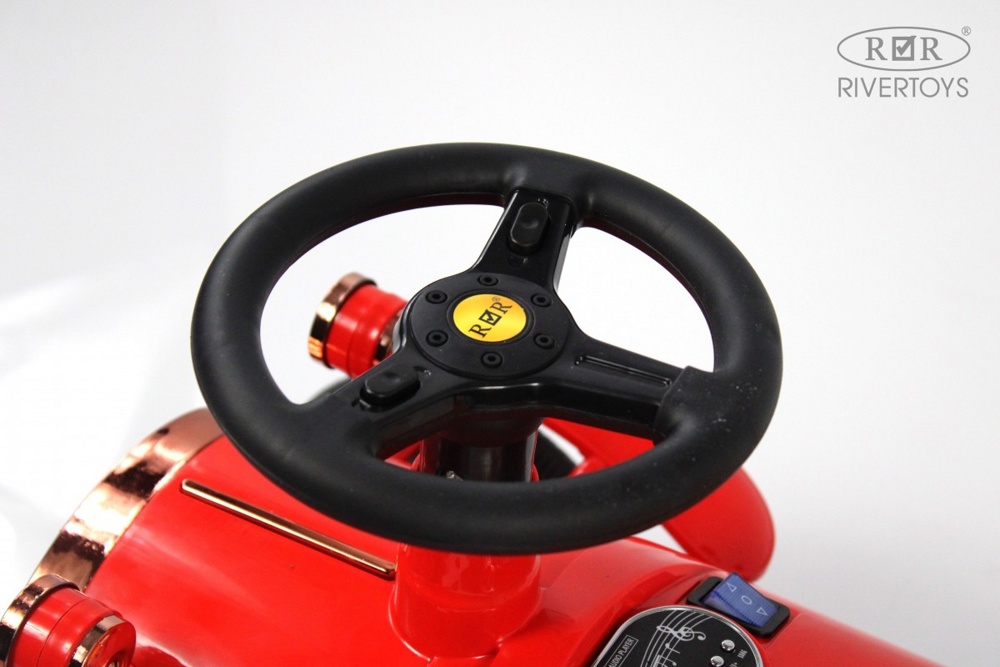 Детский электромобиль RiverToys K222PX (красный) - фото6