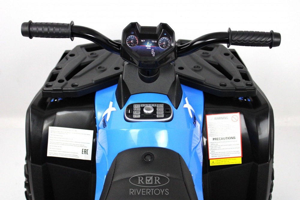 Детский электроквадроцикл RiverToys T001TT 4WD (синий) - фото5