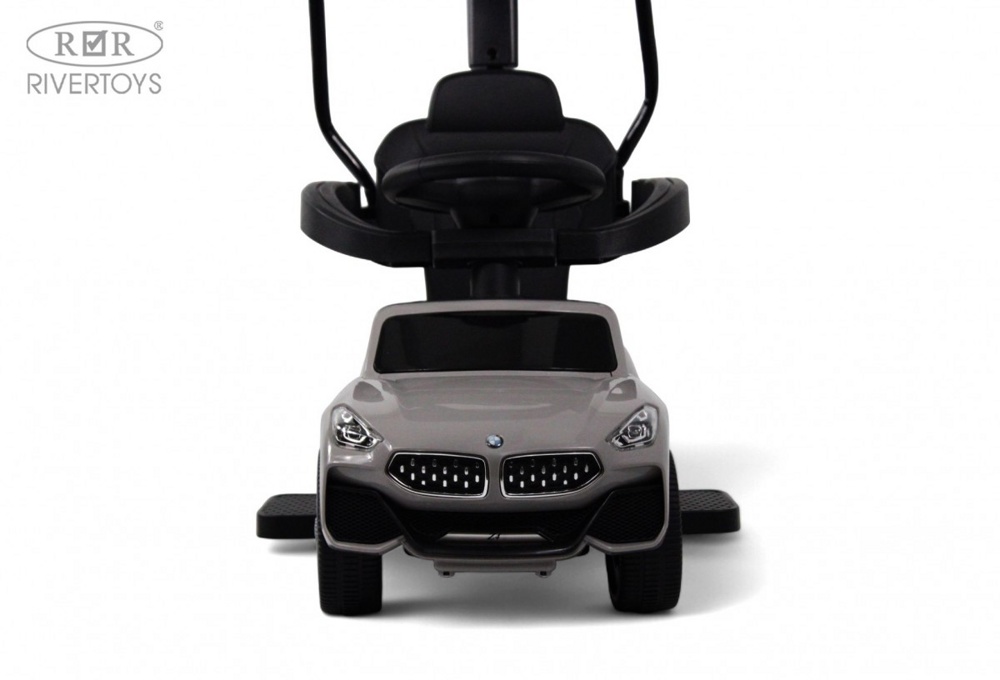 Детский толокар RiverToys Z005ZZ-B (серый) - фото4