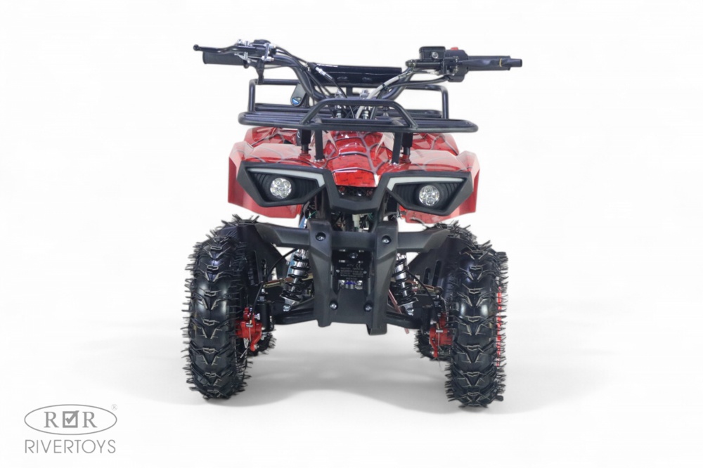 Детский квадроцикл RiverToys TIGER (красный spider) Бензиновый - фото4