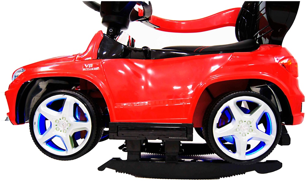 Детская машинка Каталка-качалка, толокар на аккумуляторе RiverToys Mercedes-Benz GL63 A888AA-H (красный/черный) Лицензия - фото2