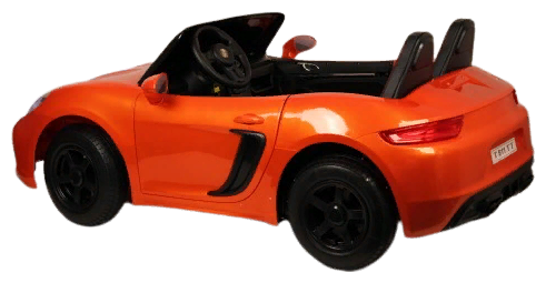 Детский электромобиль RiverToys Porsche Cayman T911TT (оранжевый глянец) автокраска двухместный - фото4