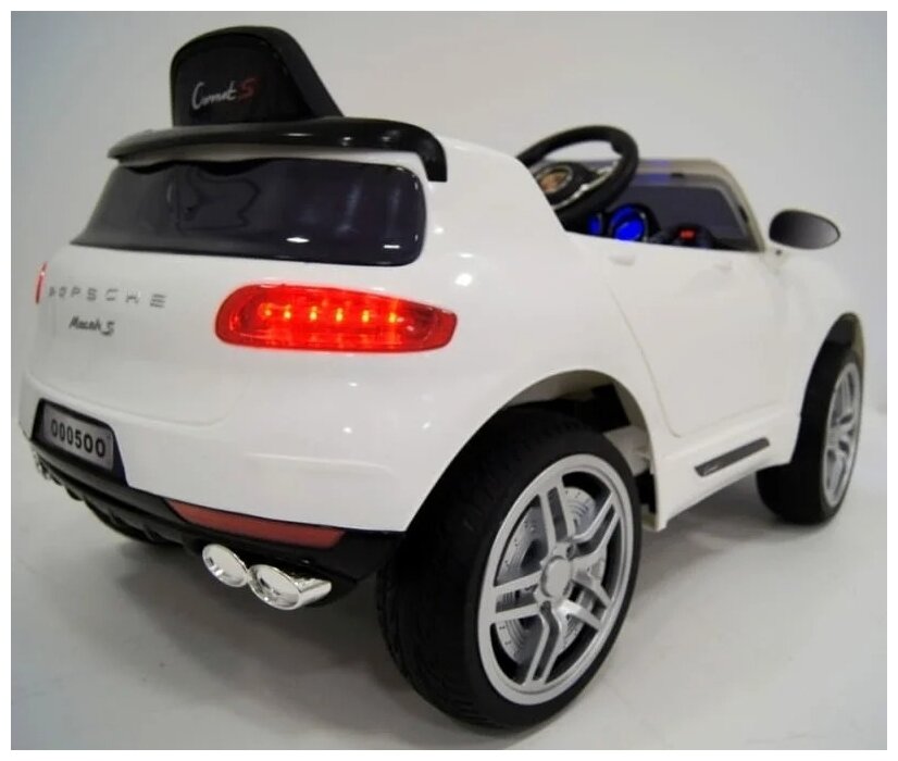 Детский электромобиль RiverToys Porsche Macan O005OO VIP (белый) - фото3