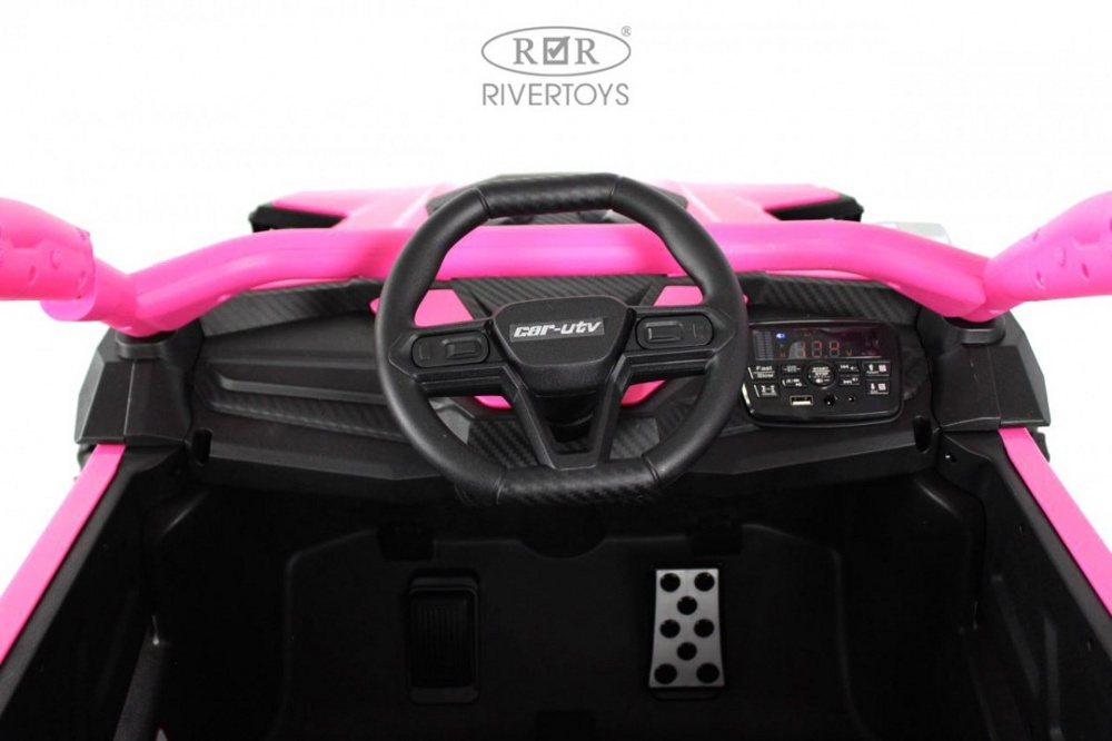 Детский электромобиль RiverToys Z707ZZ (розовый) - фото3
