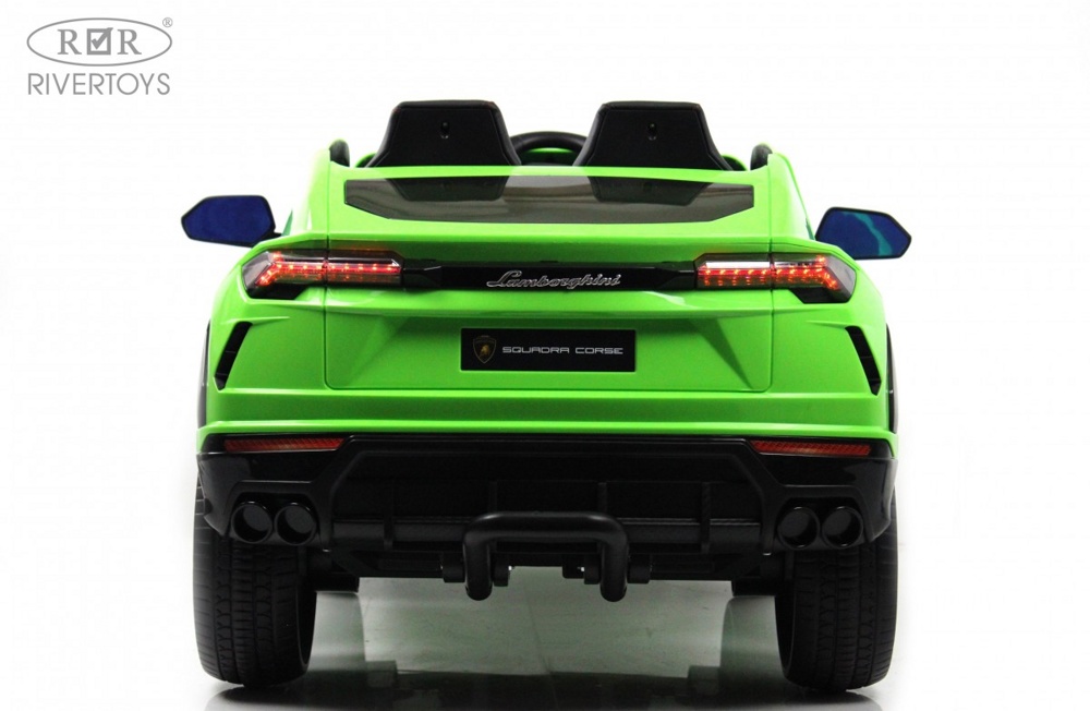 Детский электромобиль RiverToys Lamborghini Urus E777EE (зеленый) Полноприводный - фото6