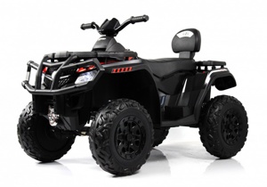 Детский электроквадроцикл RiverToys T001TT 4WD (чёрный) 12V/10Ah - фото