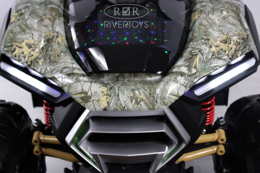 Детский электроквадроцикл RiverToys Z999VO (камуфляж) Двухместный Полноприводный - фото2