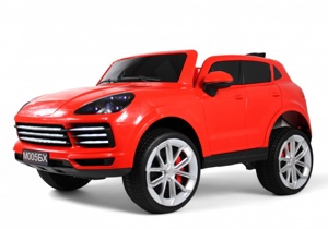 Детский электромобиль RiverToys М005БХ (красный) Двухместный - фото