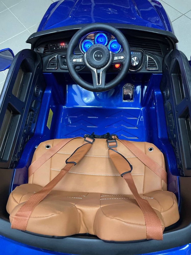 Детский электромобиль RiverToys BMW E002KX (синий глянец) автокраска - фото5