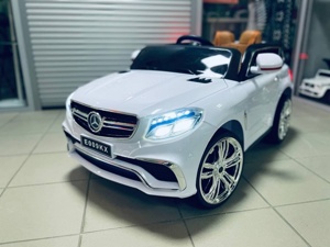 Детский электромобиль RiverToys Mercedes-Benz E009KX (белый) GLE Coupe - фото