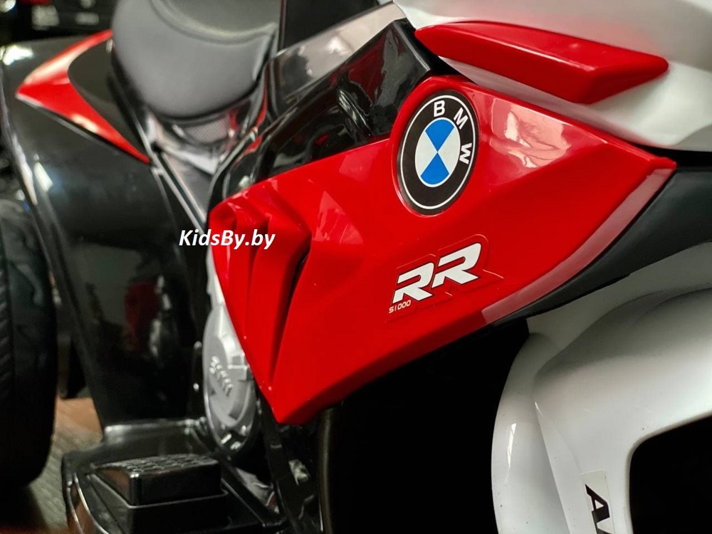 Детский электромобиль, мотоцикл RiverToys BMW S1000 RR JT5188 VIP (голубой) - фото6