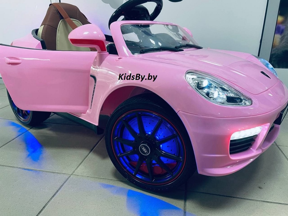 Детский электромобиль RiverToys Porsche Panamera A444AA (розовый) VIP - фото2