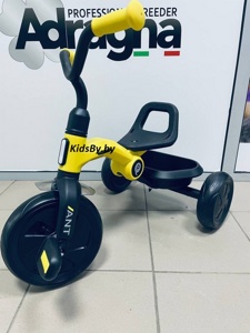 Детский трехколесный велосипед QPlay LH509Y (желтый) складной - фото