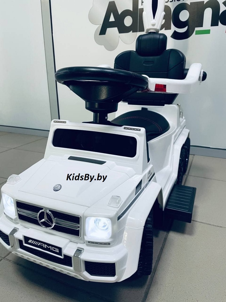 Детская машинка- Каталка RiverToys Mercedes-Benz A010AA-H (красный) шестиколесный - фото5