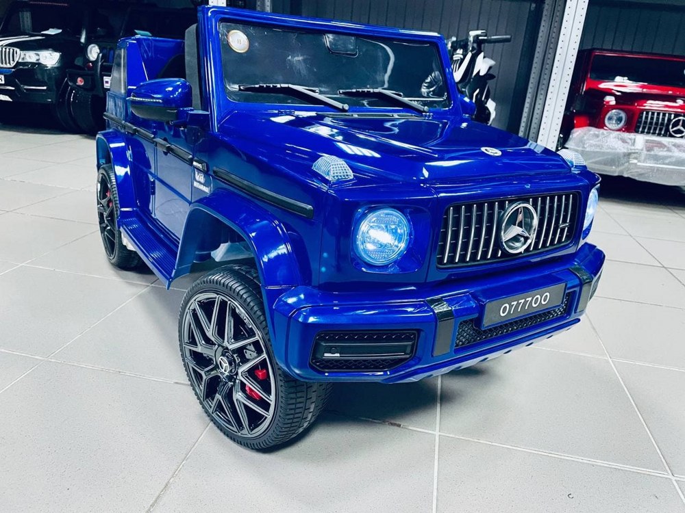 Детский электромобиль RiverToys Mercedes-Benz G63 O777OO (синий глянец) Лицензия