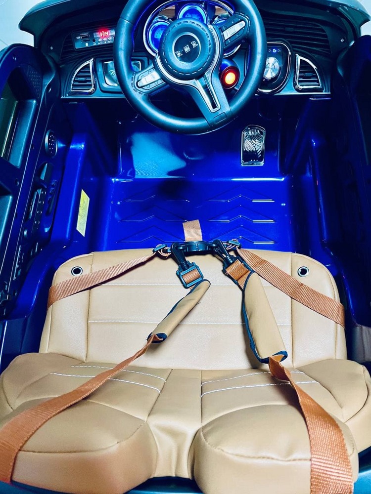 Детский электромобиль RiverToys Toyota B111BB (синий) глянец - фото3