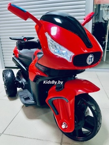 Детский электромобиль, мотоцикл Igro TD 6688 (красный) RE - фото